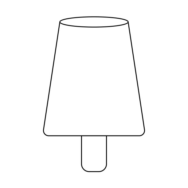 美味的冰淇淋轮廓图片下载