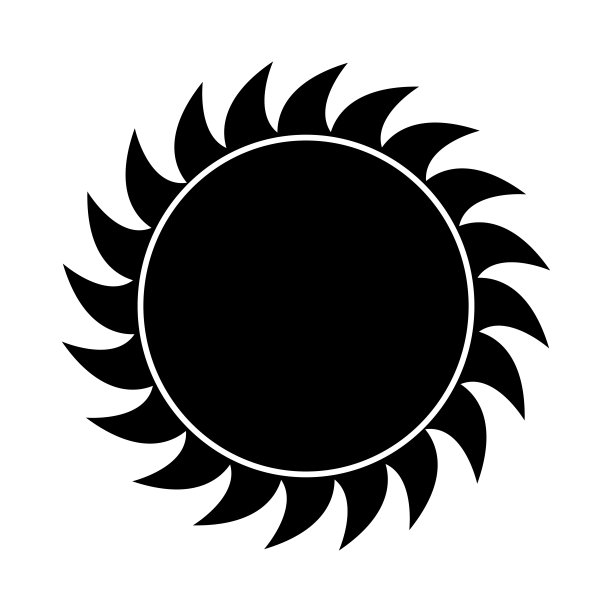 抽象的太阳的形状图片下载