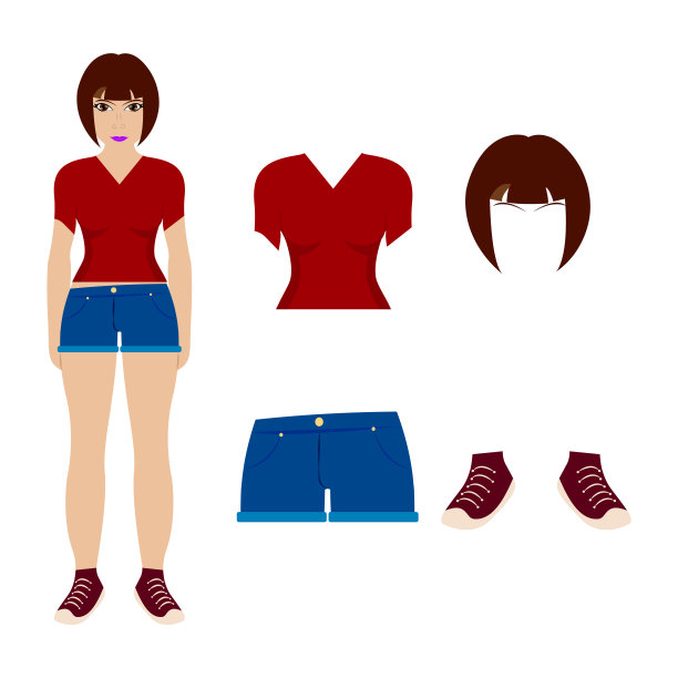 妇女和衣服图片下载