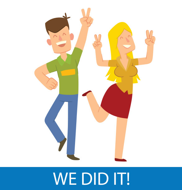 卡片，快乐的男人和女人快乐图片下载