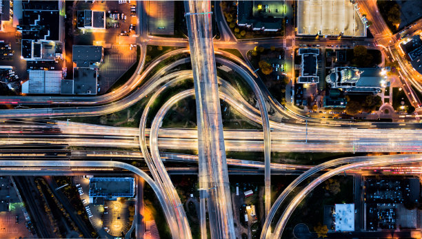 交通-鸟瞰图-城市城市景观图片下载