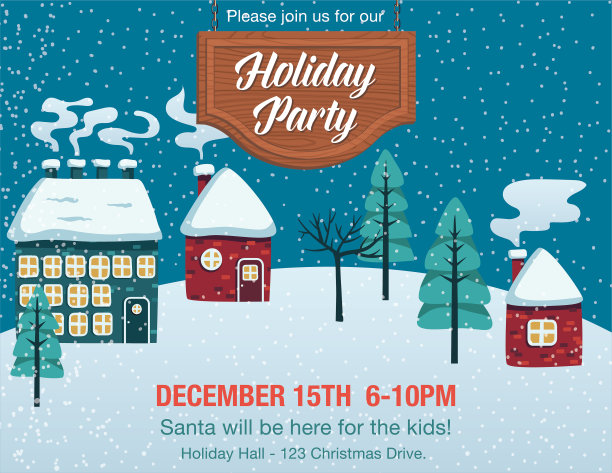 雪山上可爱的房子图片下载