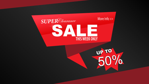 大促销横幅模板设计图片下载