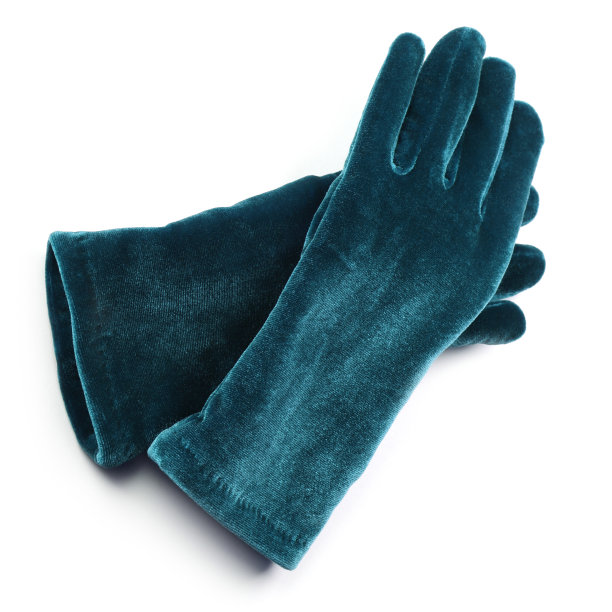 颜色阴影云杉天鹅绒手套图片下载