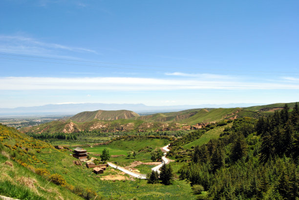 张掖景观，甘肃省，中国图片下载