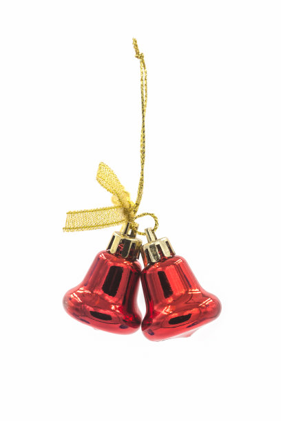 红色圣诞球。图片下载