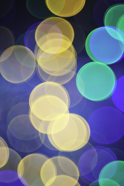 圣诞灯散焦图片下载