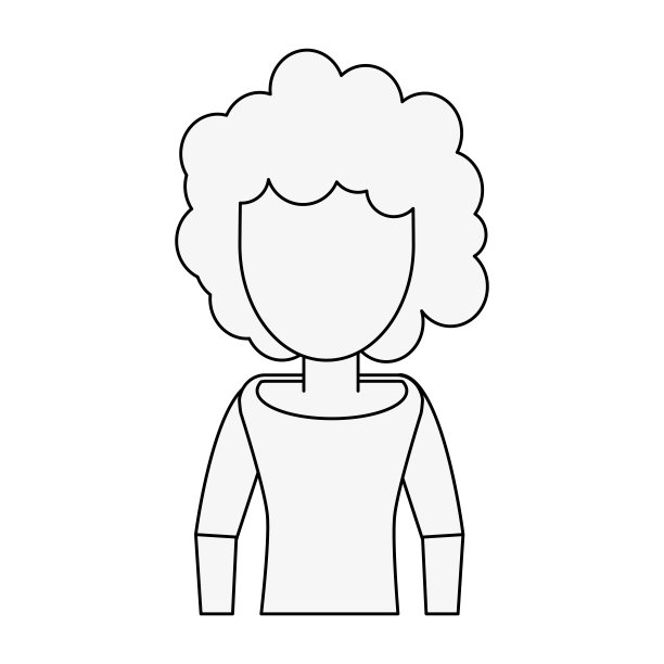年轻女性头像卡通图片下载