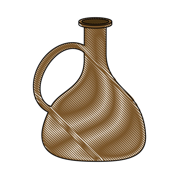 旧壶孤立图片下载