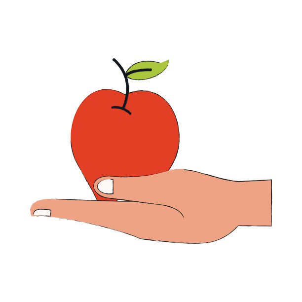 手里拿着苹果图片下载