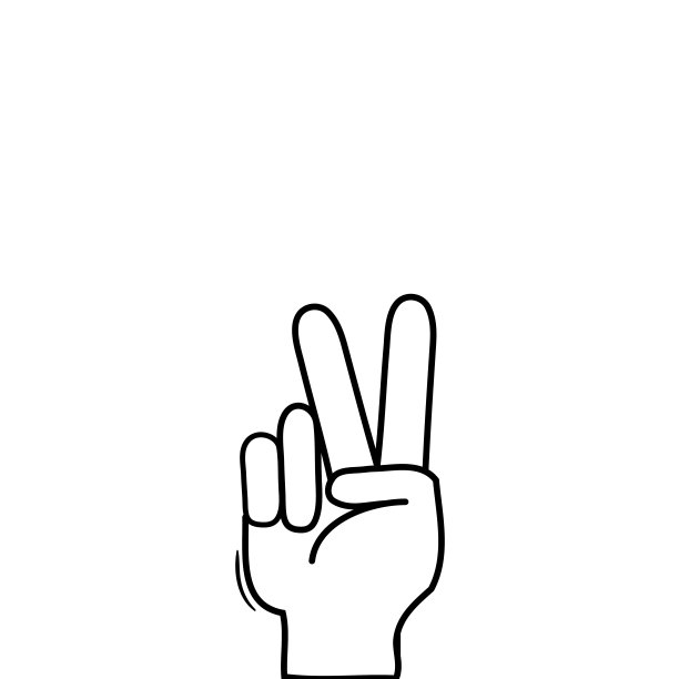 手线用和平和爱的手势象征图片下载