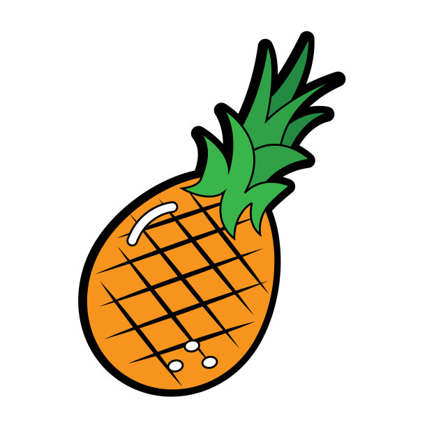 菠萝水果图标形象图片下载