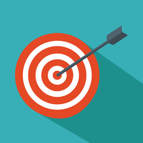 被箭射中中心的目标图片下载