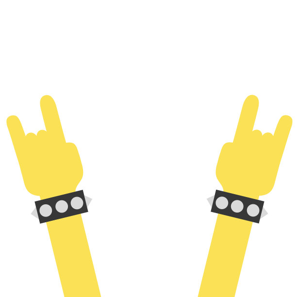 彩色手与手镯和岩石标志图片下载