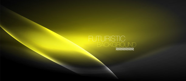 霓虹发光的波，神奇的能量和光运动的背景图片下载