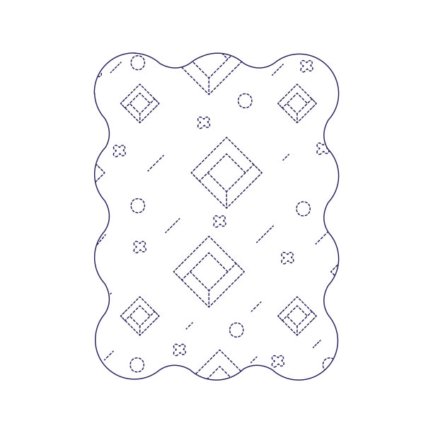 虚线形状矩形与几何抽象数字背景图片下载