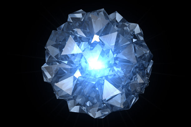 蓝色的水晶图片下载