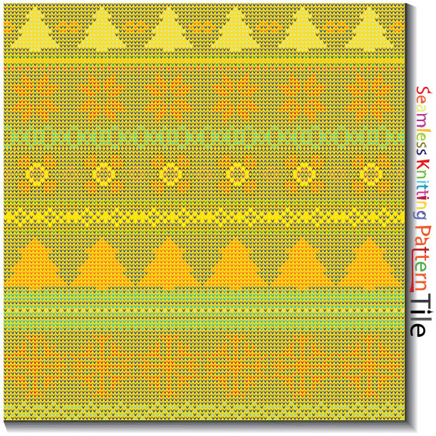 多色针织无缝图案。图片下载