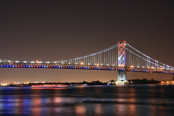 宾夕法尼亚州费城的本杰明富兰克林大桥图片下载