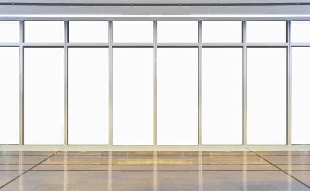 现代办公大楼的玻璃墙图片下载