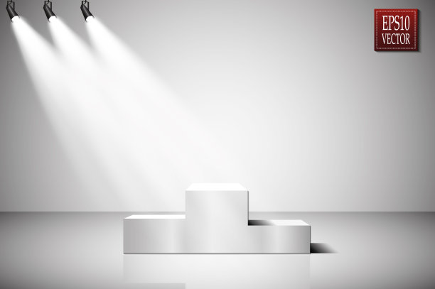 向量的聚光灯。现场。光的效果图片下载