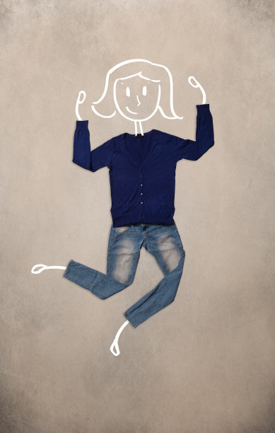 女人画的衣服图片下载