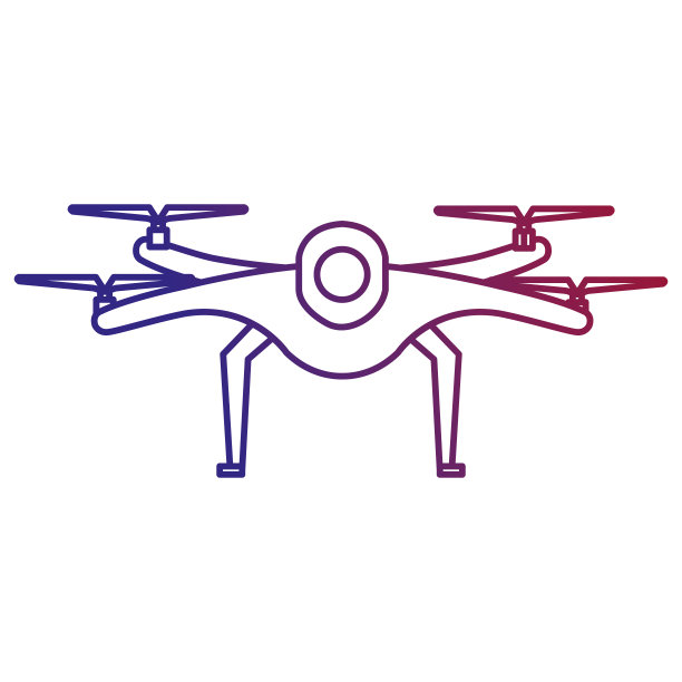 无人机技术孤立图标图片下载