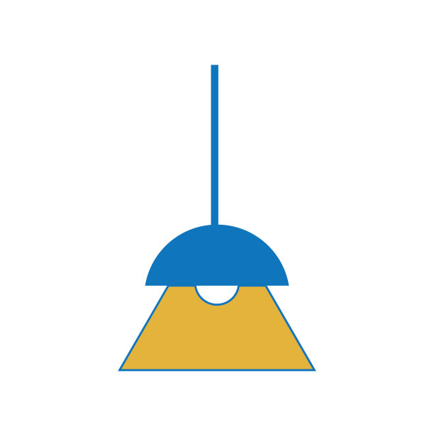 屋顶灯具图标图片下载