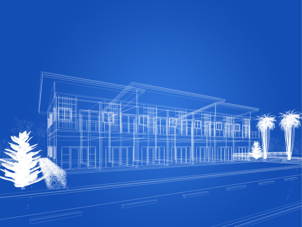 房屋草图设计，3d效果图图片下载