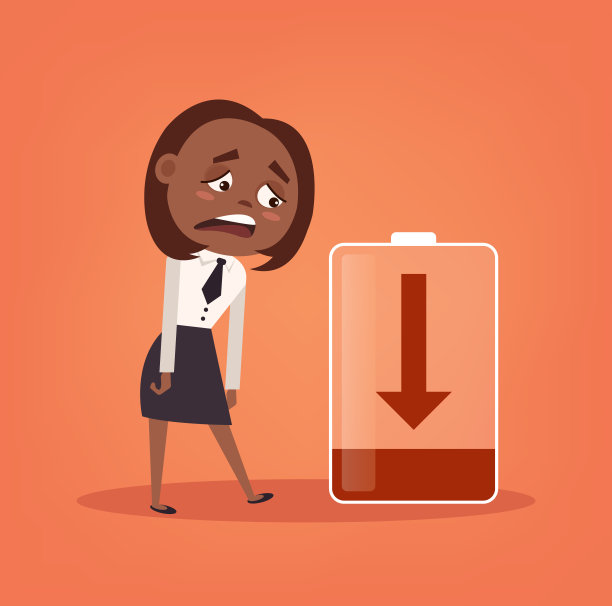 疲惫悲伤的非裔美国办公室女职员性格没有活力。努力工作图片下载