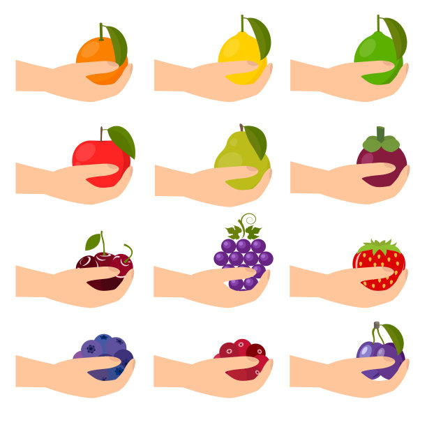 手工采摘的概念。的图标集。矢量平面插图。图片下载