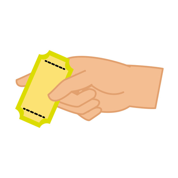 孤立的门票设计图片下载