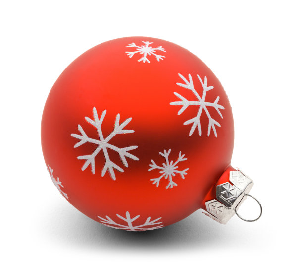 红色的圣诞球图片下载