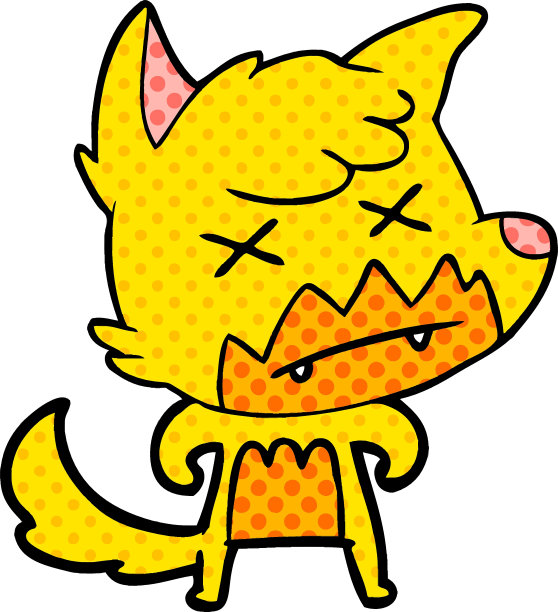 卡通死狐狸图片下载