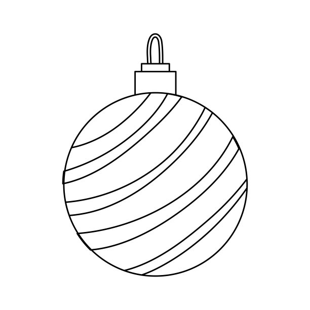 线圈球来装饰圣诞快乐图片下载