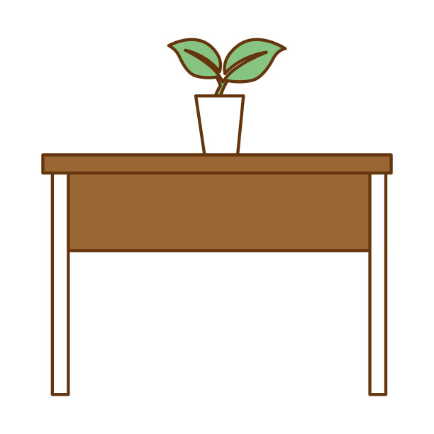 带有植物图标的表格图片下载