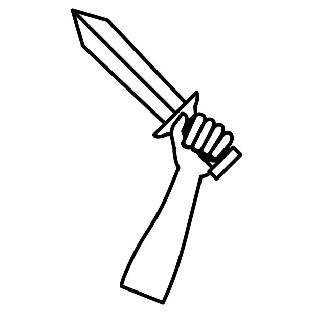 手持武士剑图片下载