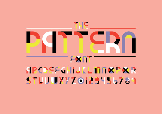 抽象的字母素材图片