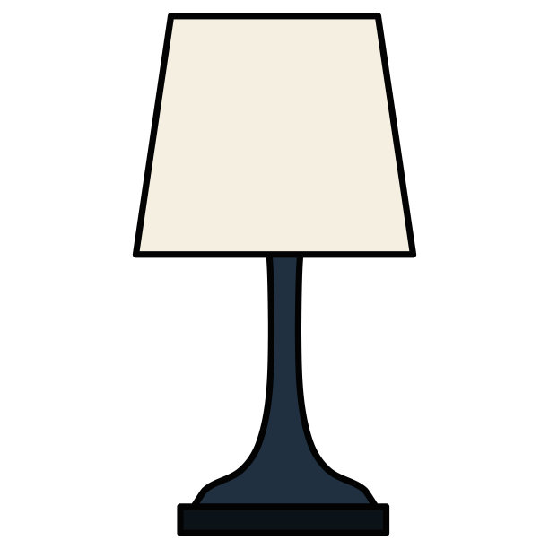 卧室灯孤立图标图片下载