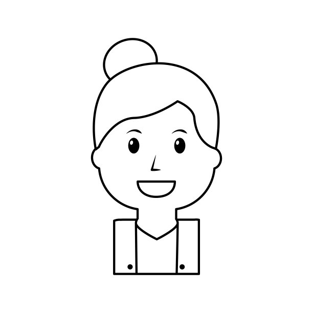 肖像快乐女人女性卡通图片下载