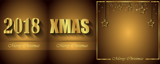 2018圣诞快乐背景。图片下载