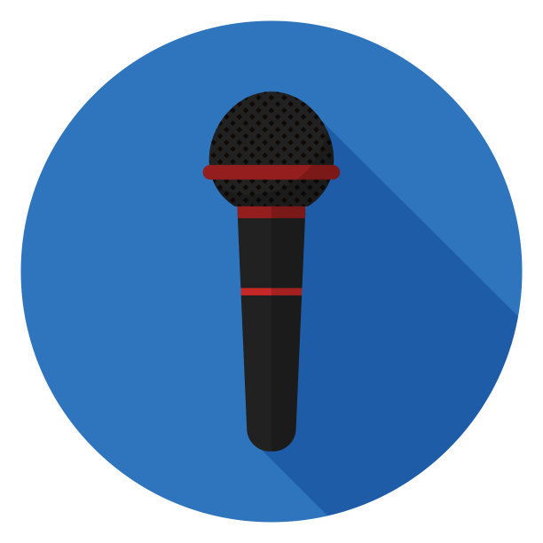 麦克风图标。素材图片