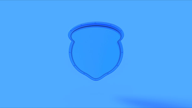 蓝盾徽章图片下载