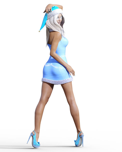 雪的女人。图片下载