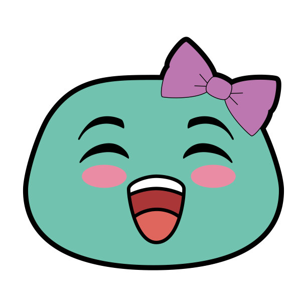 快乐表情脸图标图片下载