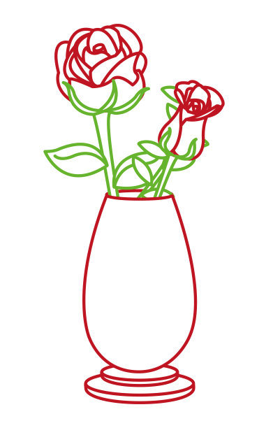 玫瑰装饰设计图片下载