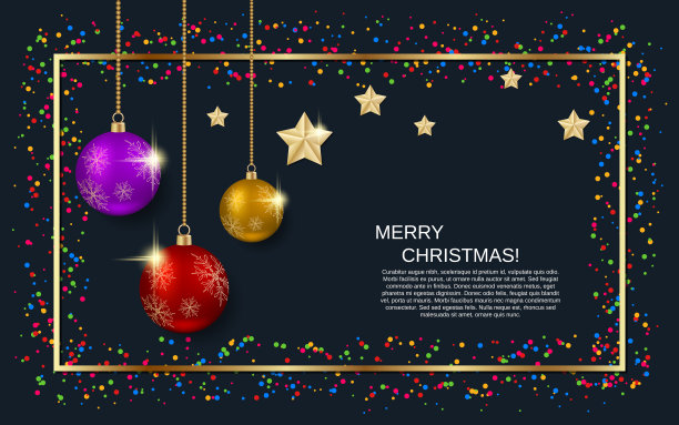 圣诞和新年矢量背景图片下载