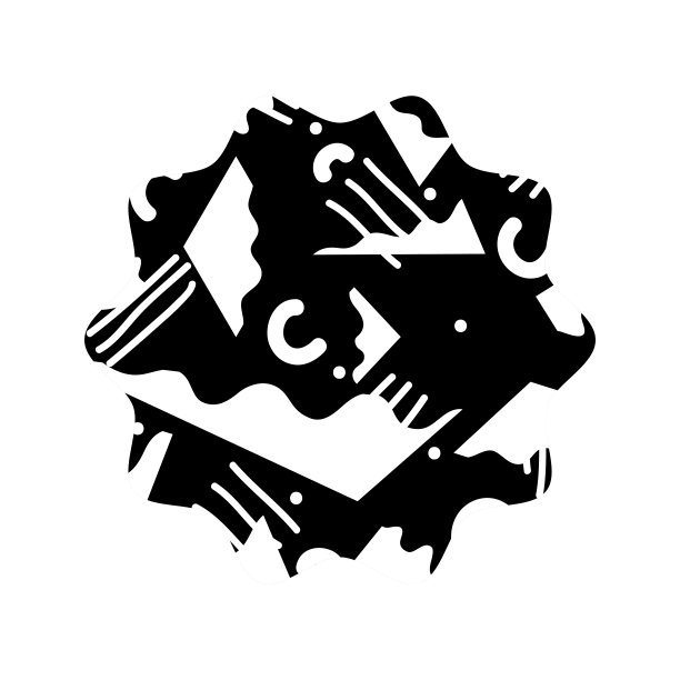 轮廓星与抽象图形风格的背景图片下载