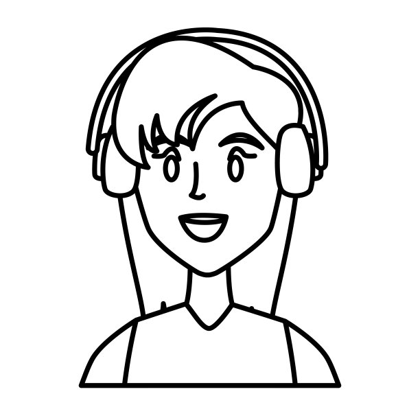 戴着耳套的年轻女子图片下载