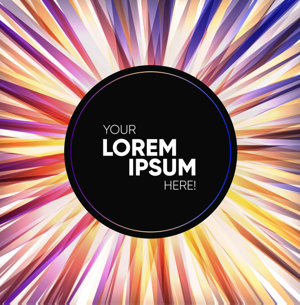 多彩的和充满活力的矢量背景。非常引人注目的。理想的励志引文。图片下载